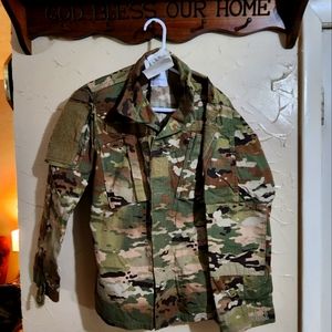 33 short top combat vintage camo jacket US ARMY military jacket coat with tags